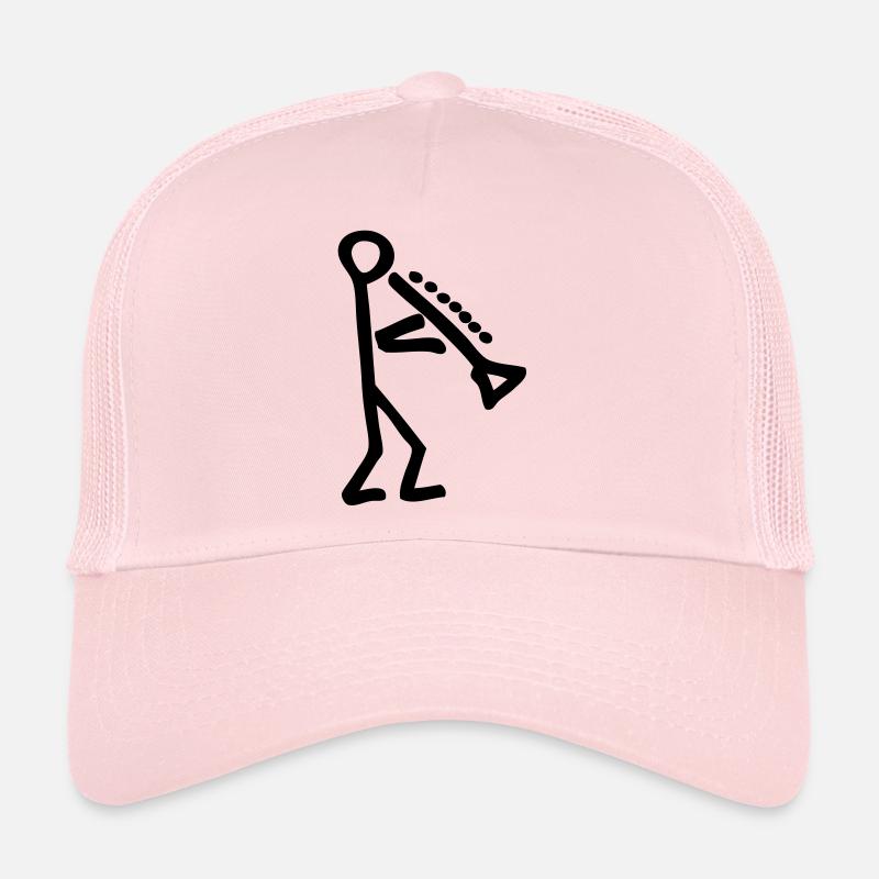 Musikant mit Klarinette - Trucker Cap - Hellrosa
