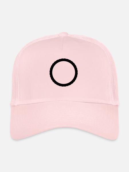 bike_einzelteil16 - Casquette trucker  - rose pâle - Devant