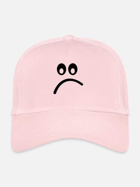 Smiley - Trucker Cap - pale pink - Front