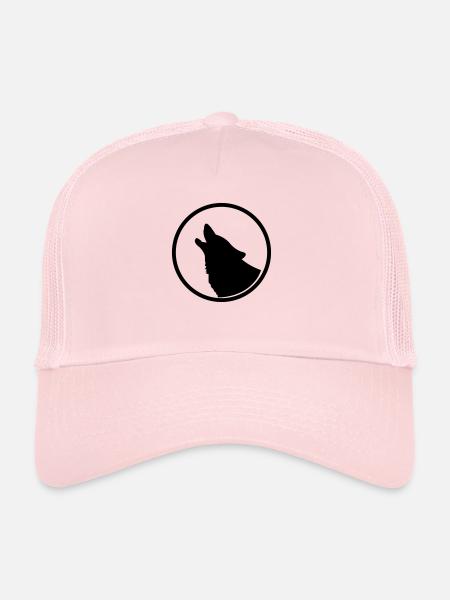 wolfcy2 - Trucker Cap - pale pink - Front