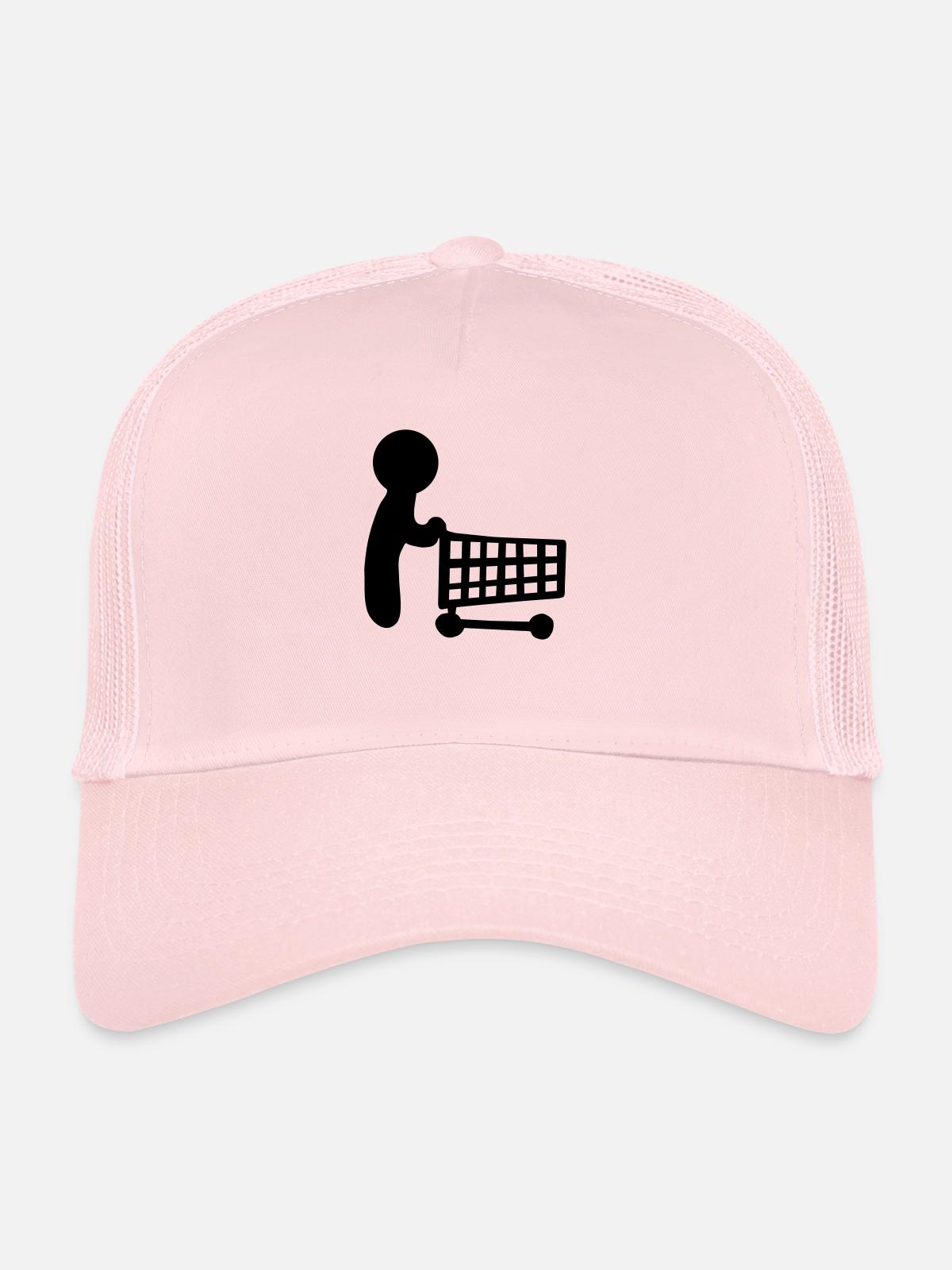 shopping - Trucker Cap - pale pink - Front