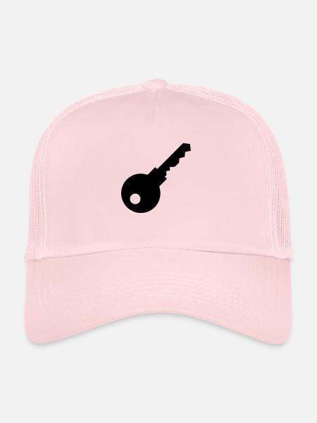 Key - Trucker Cap - pale pink - Front
