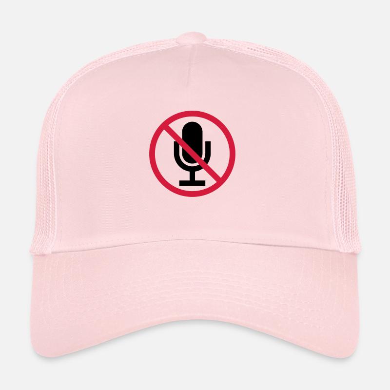 Schild Mute Microphone Casquette trucker 