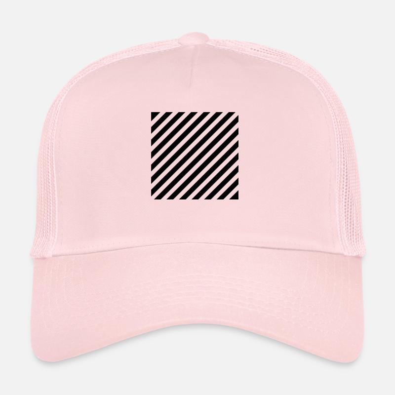 Horizontal stripe Trucker Cap