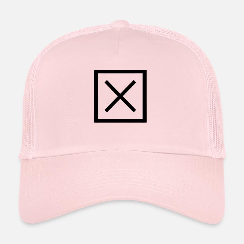Intersection - Casquette trucker  - rose pâle