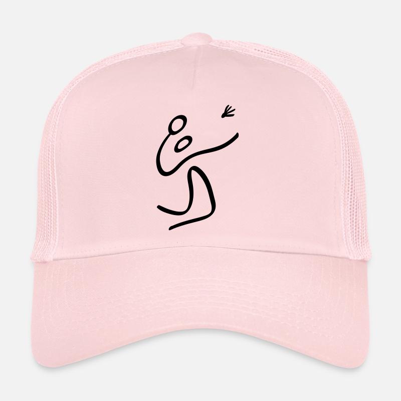Badminton - Casquette trucker  - rose pâle
