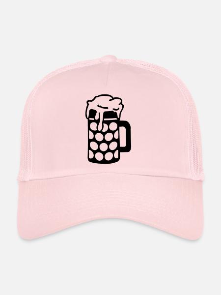 bier__f1 - Trucker Cap - pale pink - Front