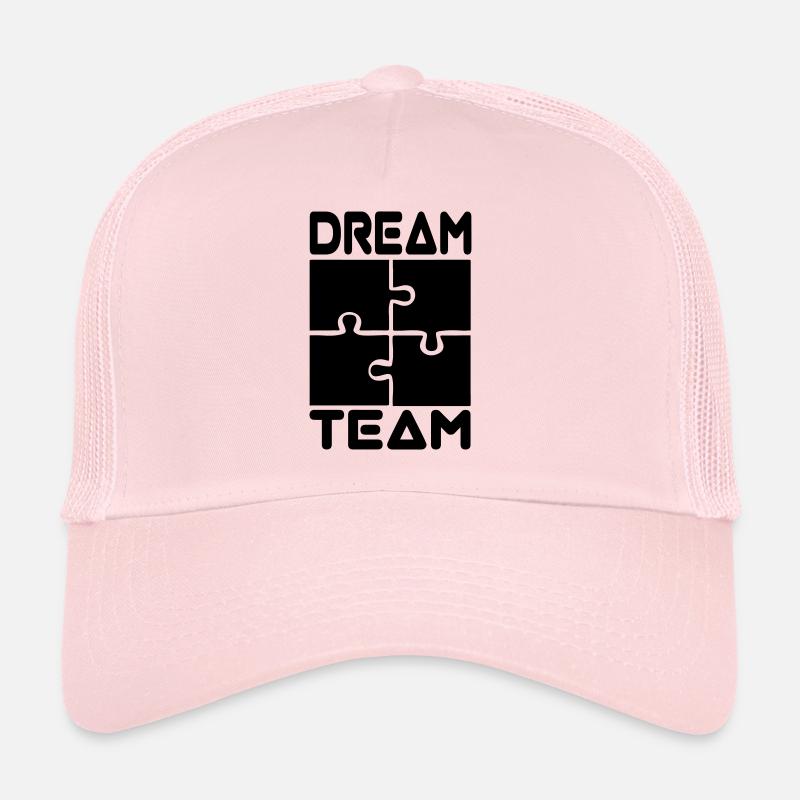 Dream Team Shirt - Team Work - Trucker Cap - pale pink