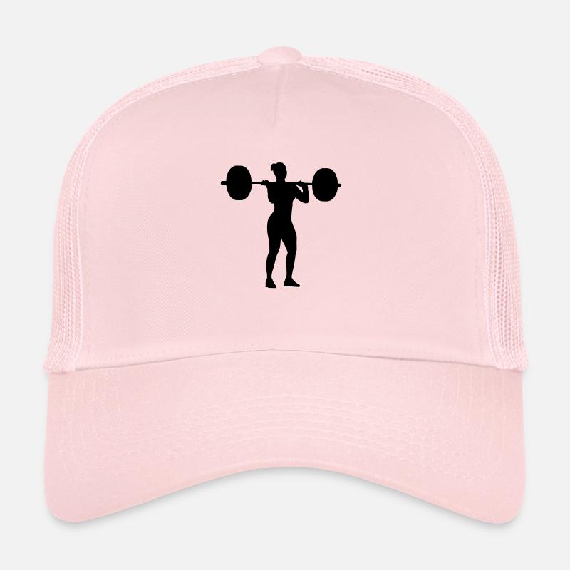 Umsetzen Endposition Frau - Trucker Cap - Hellrosa