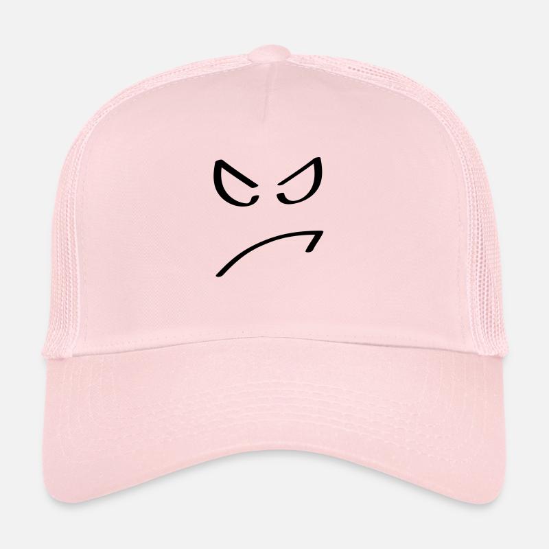 face - Trucker Cap - pale pink