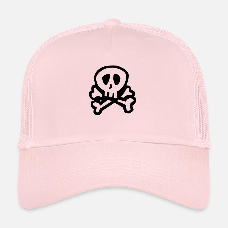 Comic Pirate Skull Trucker Cap
