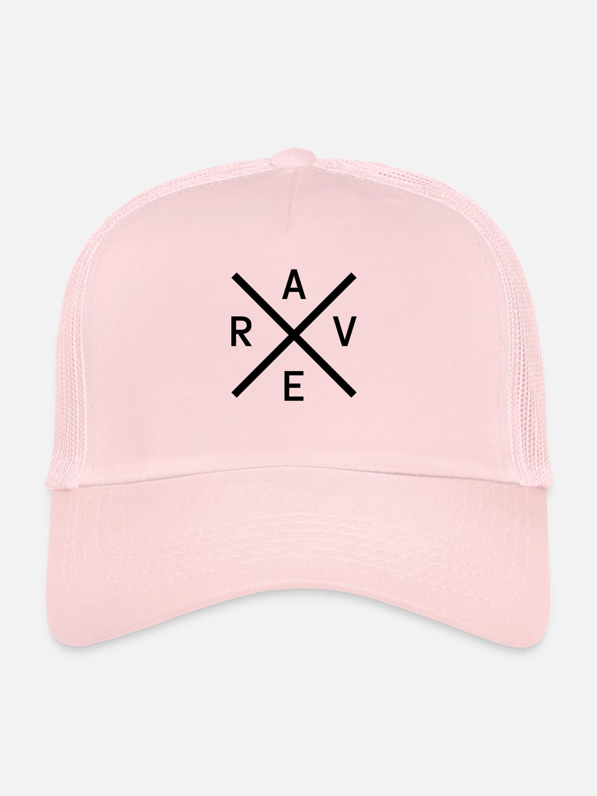 RAVE X - Trucker Cap - pale pink - Front