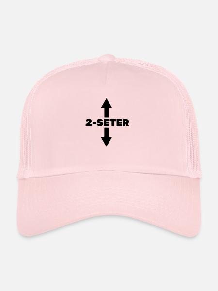 2 seats - Trucker Cap - pale pink - Front