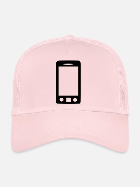 Portable - Casquette trucker  - rose pâle - Devant