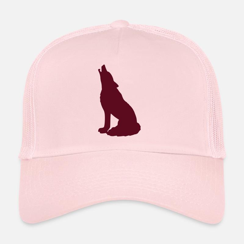 loupcri - Casquette trucker  - rose pâle
