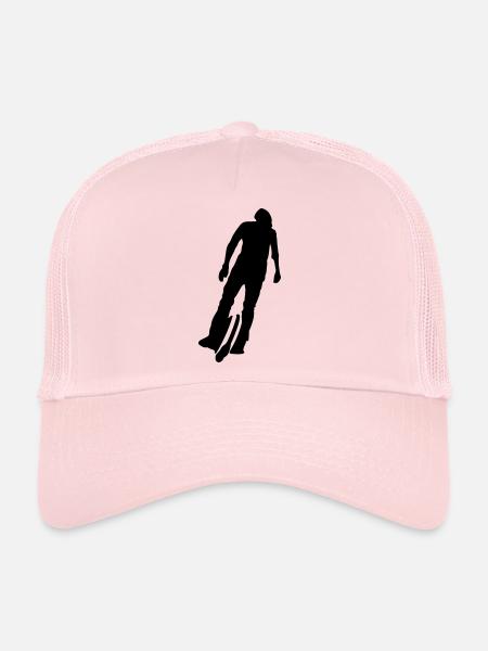 Monoroue - Casquette trucker  - rose pâle - Devant