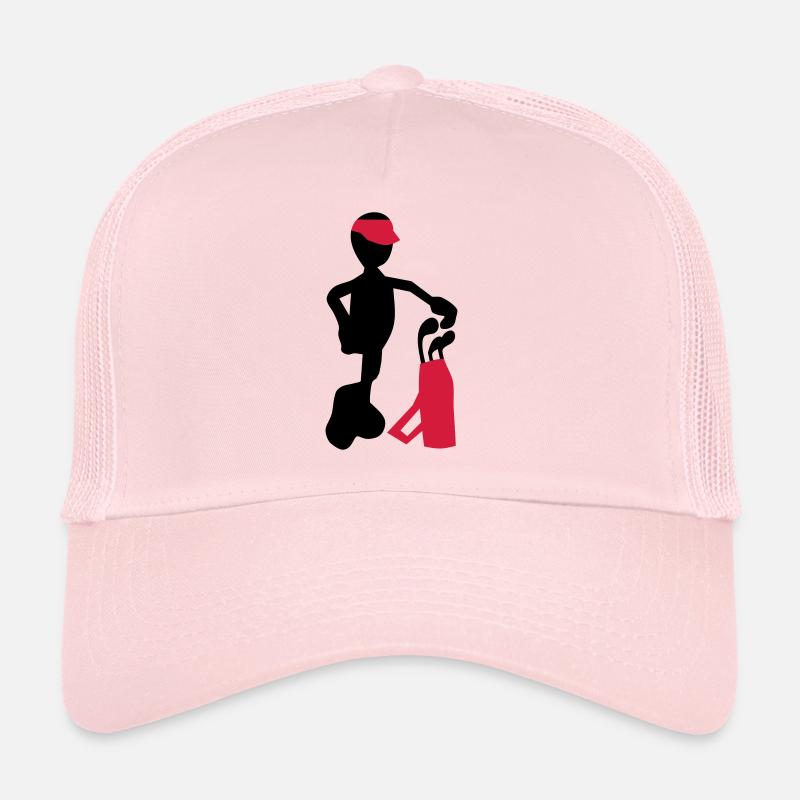 golf - Casquette trucker  - rose pâle