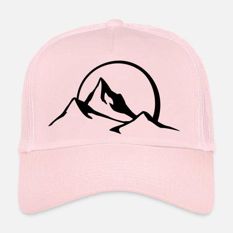 berg_panorama - Trucker Cap - Hellrosa