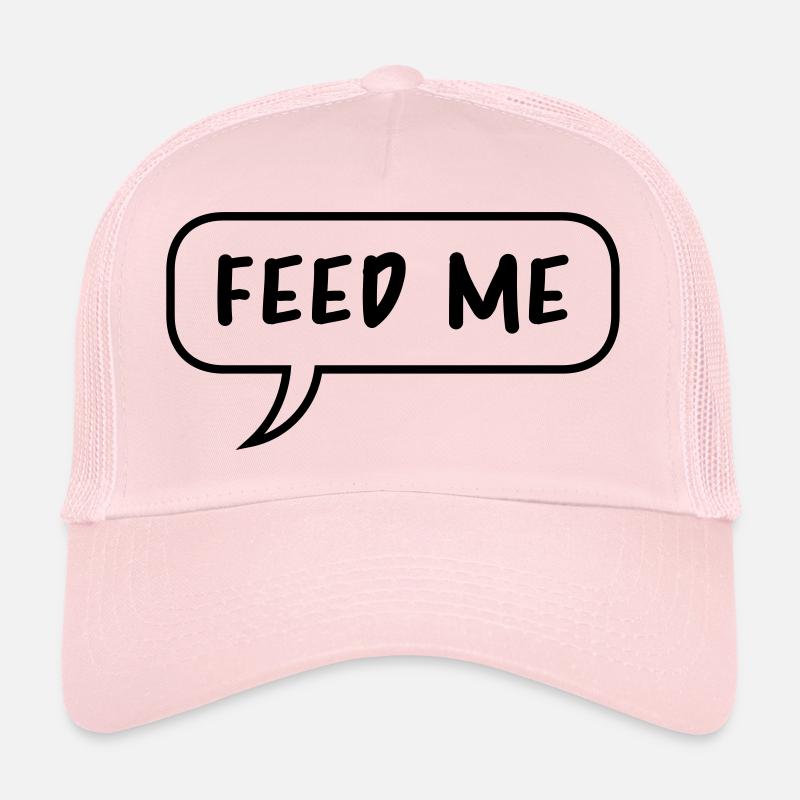 sprechblase reden comic cartoon feed me logo desig Trucker Cap