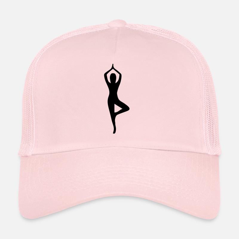Yoga Pose Silhouette Trucker Cap