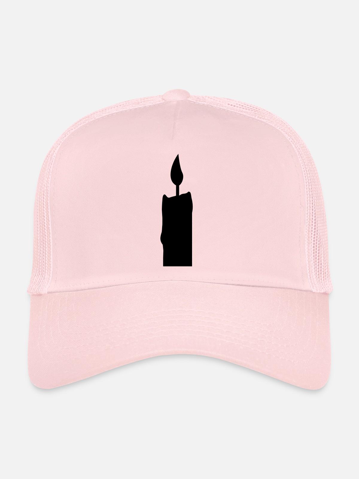 léger - Casquette trucker  - rose pâle - Devant