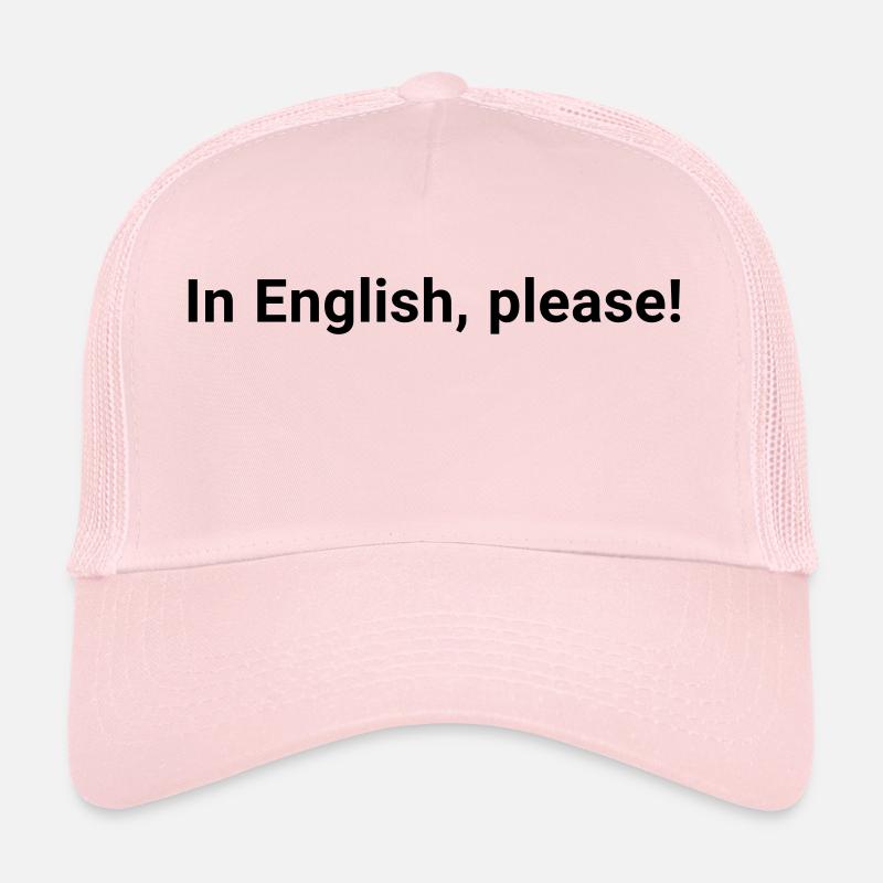 en anglais Casquette trucker 