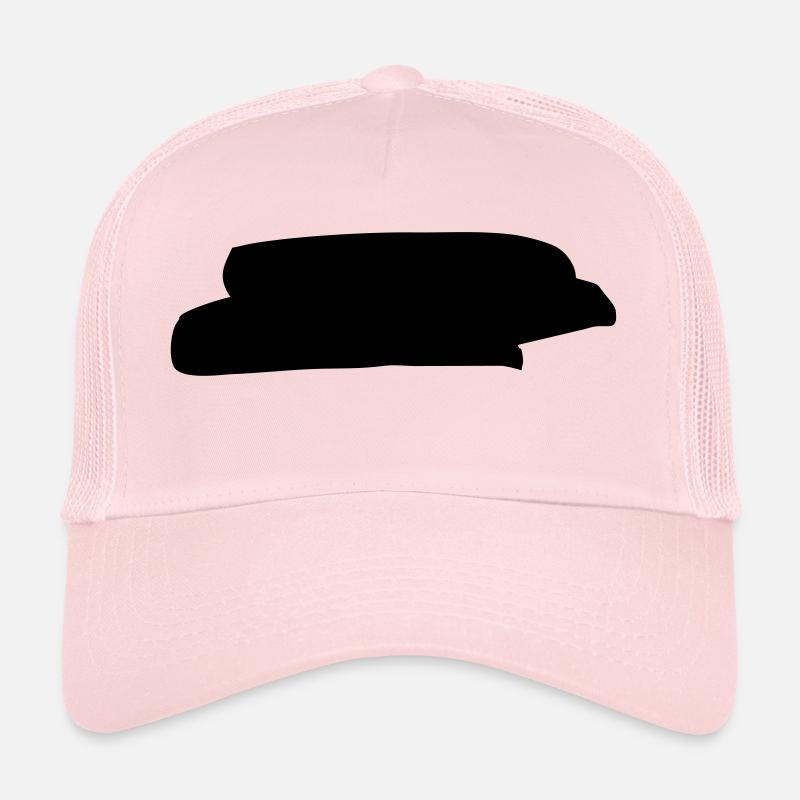 Gekritzel Hintergrund Form - Trucker Cap - Hellrosa