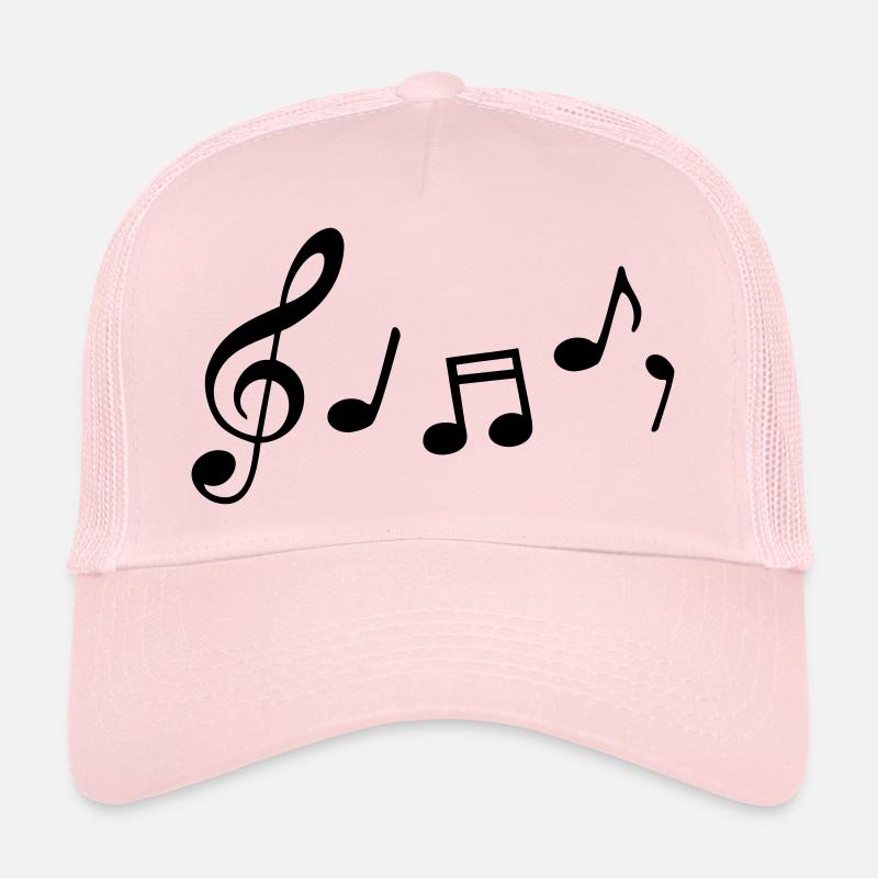 notes de musique Casquette trucker 