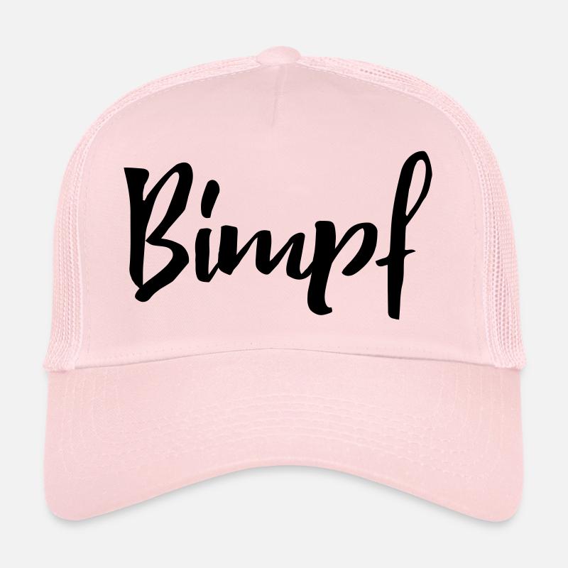 Bayrisches Wort, kleiner Junge: Bimpf - Trucker Cap - Hellrosa