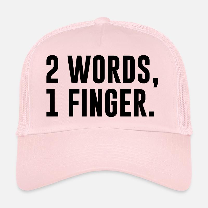 2 mots 1 doigt Casquette trucker 