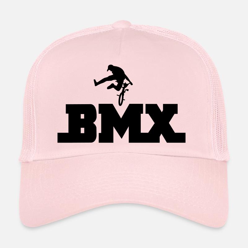 bmx - Casquette trucker  - rose pâle