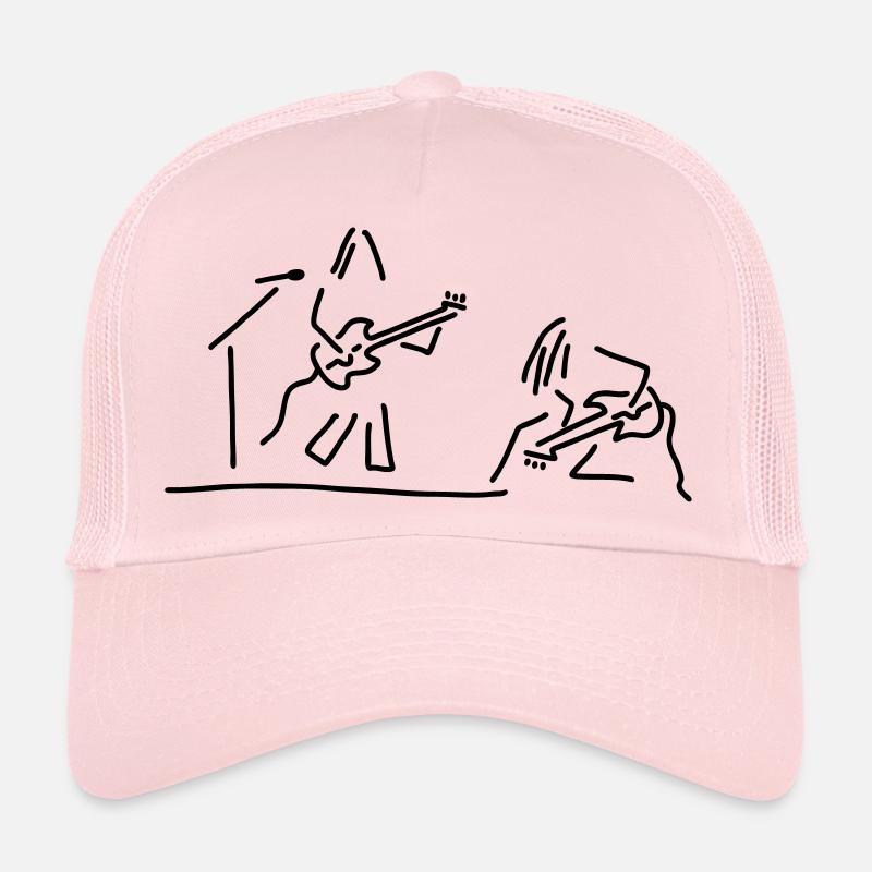 rockmusiker mit gitarre Trucker Cap