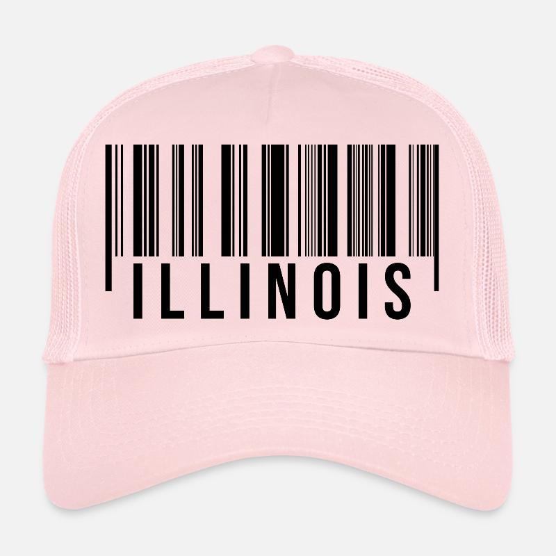 Code à barres de l’Illinois Casquette trucker 