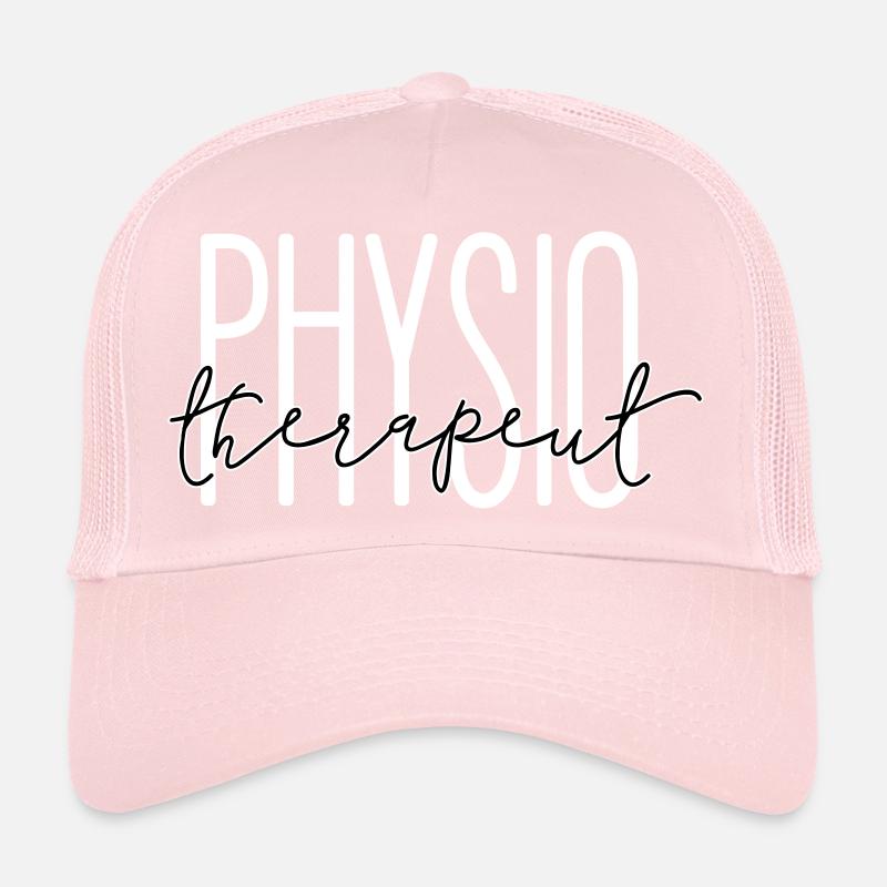 Design élégant pour kinésithérapeute - Casquette trucker  - rose pâle