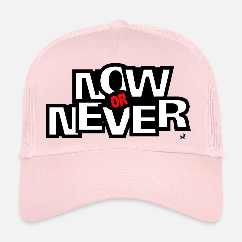 Now ore Never Lettering Trucker Cap
