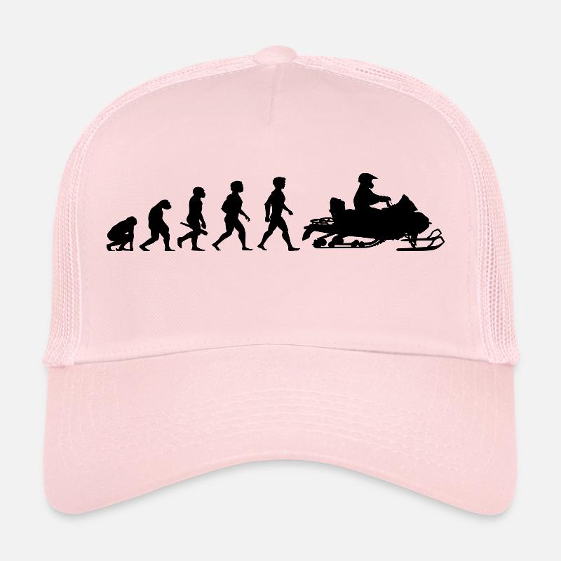 Evolution Schneemobil Motorschlitten Winter - Trucker Cap - Hellrosa
