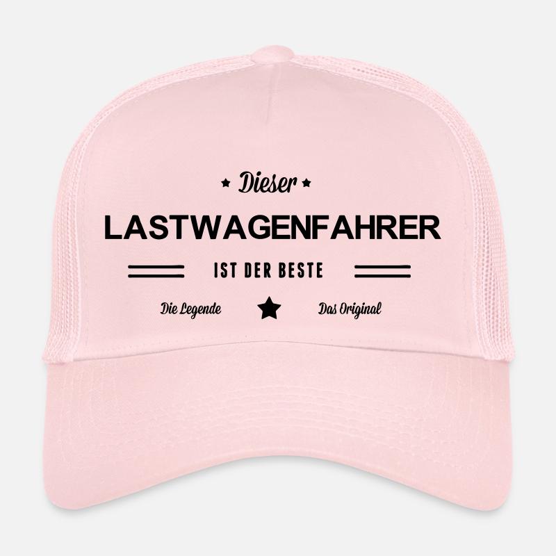 Bester Lastwagenfahrer - Trucker Cap - Hellrosa