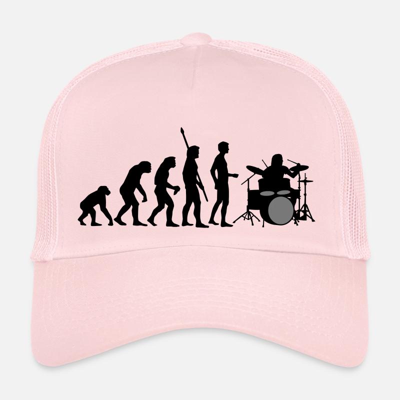 evolution_drummer_b_2c - Casquette trucker  - rose pâle