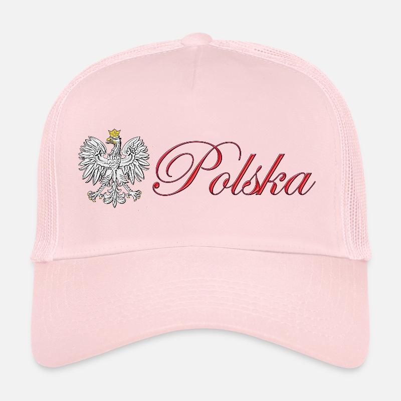 Polska - Poland - Trucker Cap - pale pink