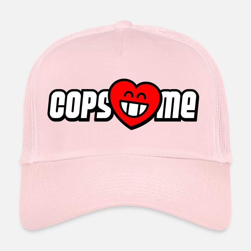 Les flics m’aiment (les couleurs peuvent être changées) Casquette trucker 