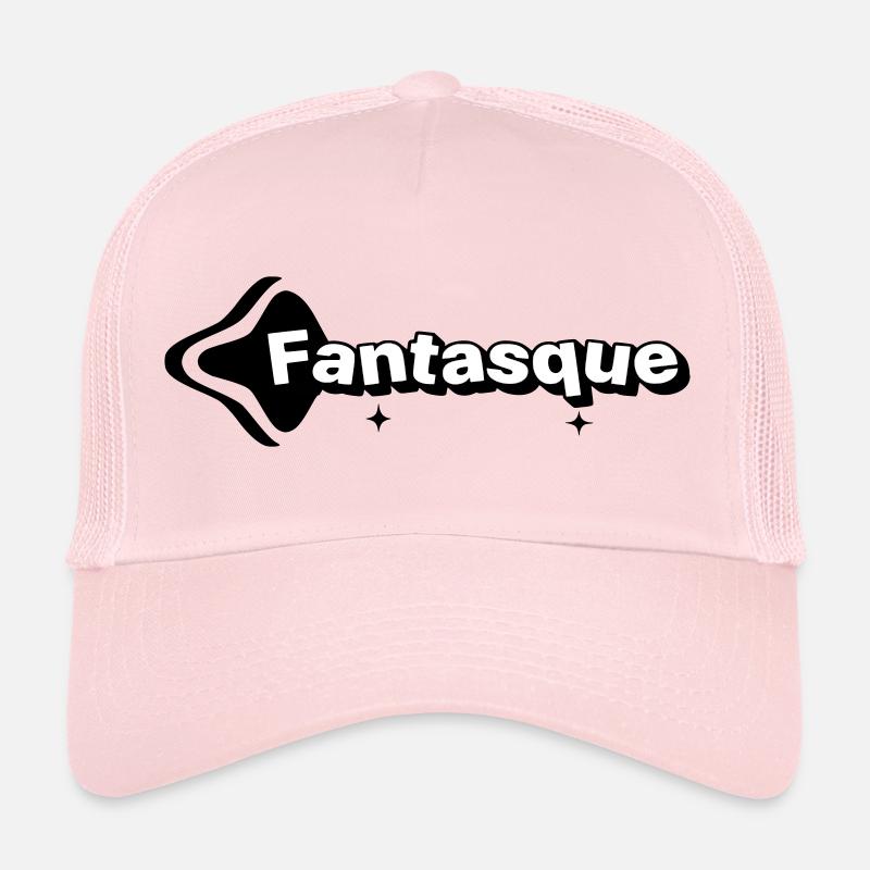 Whimsical Black and White Trucker Cap