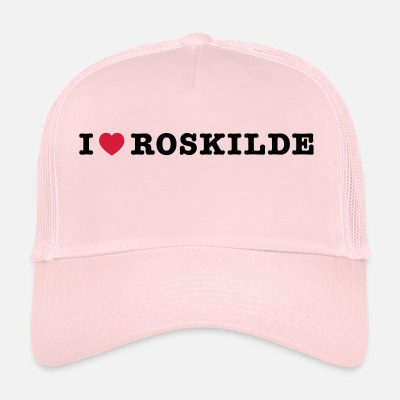 mp_i_love_roskilde - Trucker Cap - Hellrosa