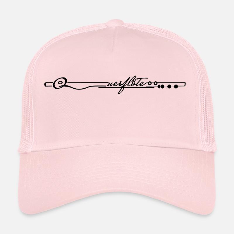 Querflöte - Trucker Cap - Hellrosa