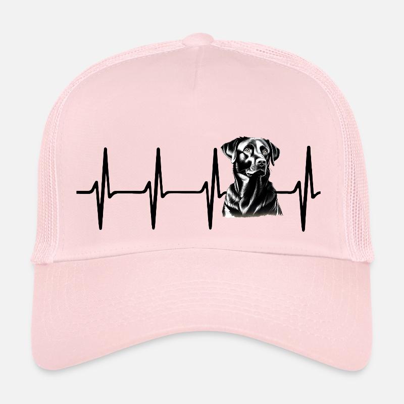 Herzschlag Labrador Hund Trucker Cap