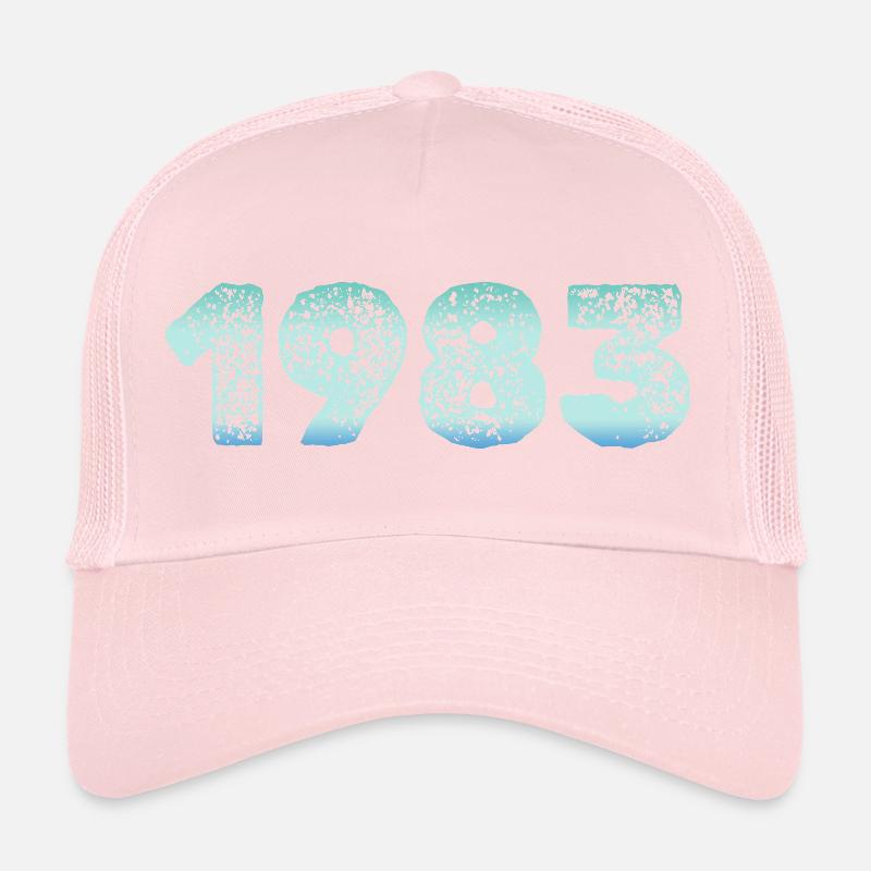 1983 Grunge Gradient Digits Casquette trucker 