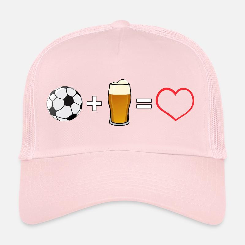 Fußball plus Bier gleich Liebe Trucker Cap