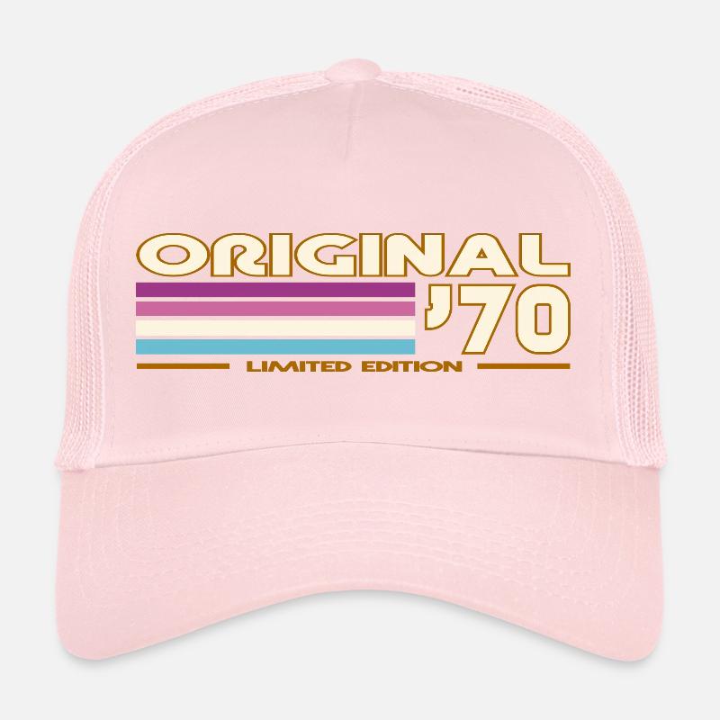 Original 70s Rayures Retro Casquette trucker 