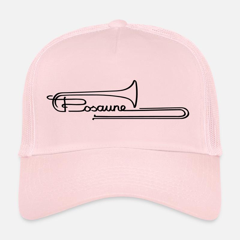 Trombone 2 - Casquette trucker  - rose pâle