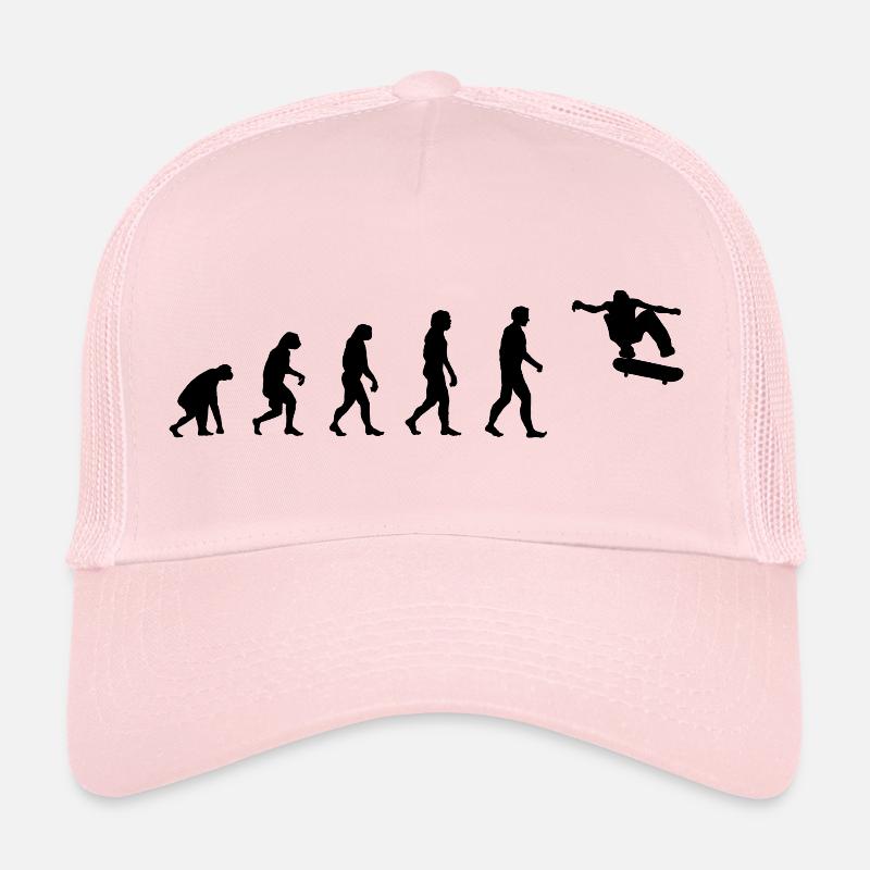 Evolution Skate - Casquette trucker  - rose pâle