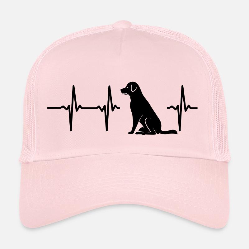 Mon cœur bat pour chiens Casquette trucker 